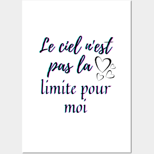 Sky is not the limit - French Saying Themed Posters and Art